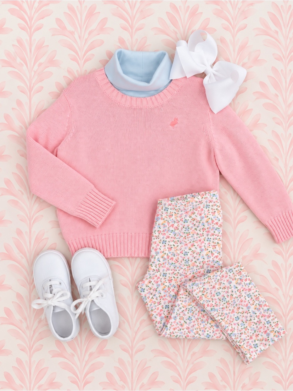 TBBC Isabelle’s pink Knit Sweater - Classic Crewneck 2T